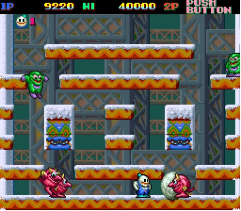 Snow Bros Arcade Screenshot