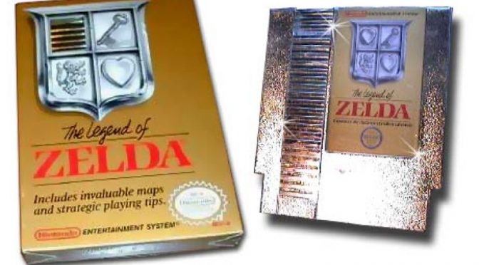 golden legend of zelda nes cartridge