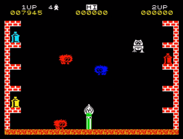 Pssst! Gameplay on the ZX Spectrum using animated GIF
