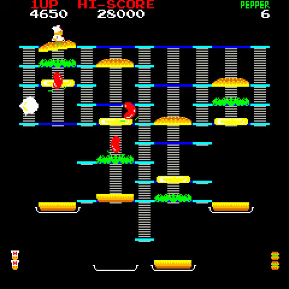 Burgertime Arcade Screenshot